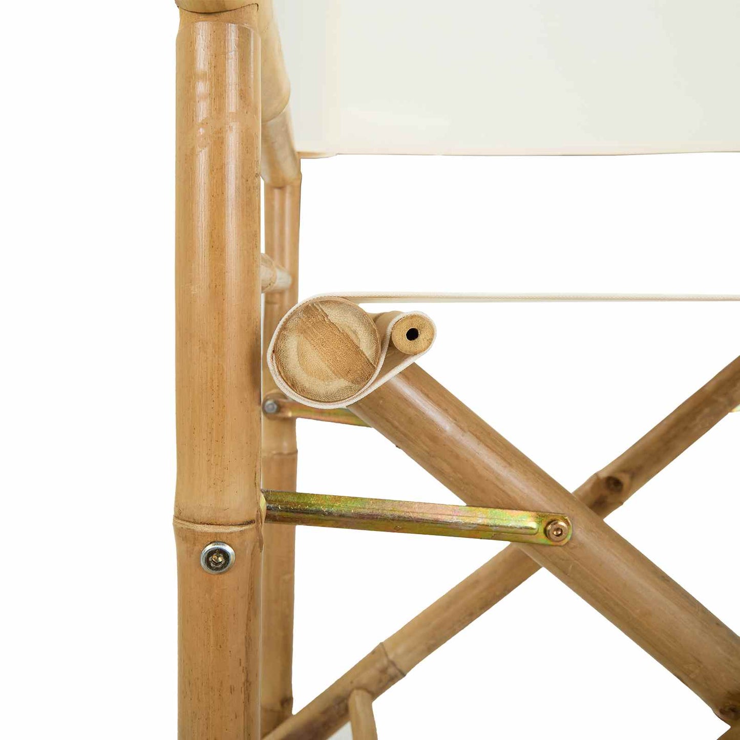 Folding Director's Chair 2 pcs Natural Bamboo