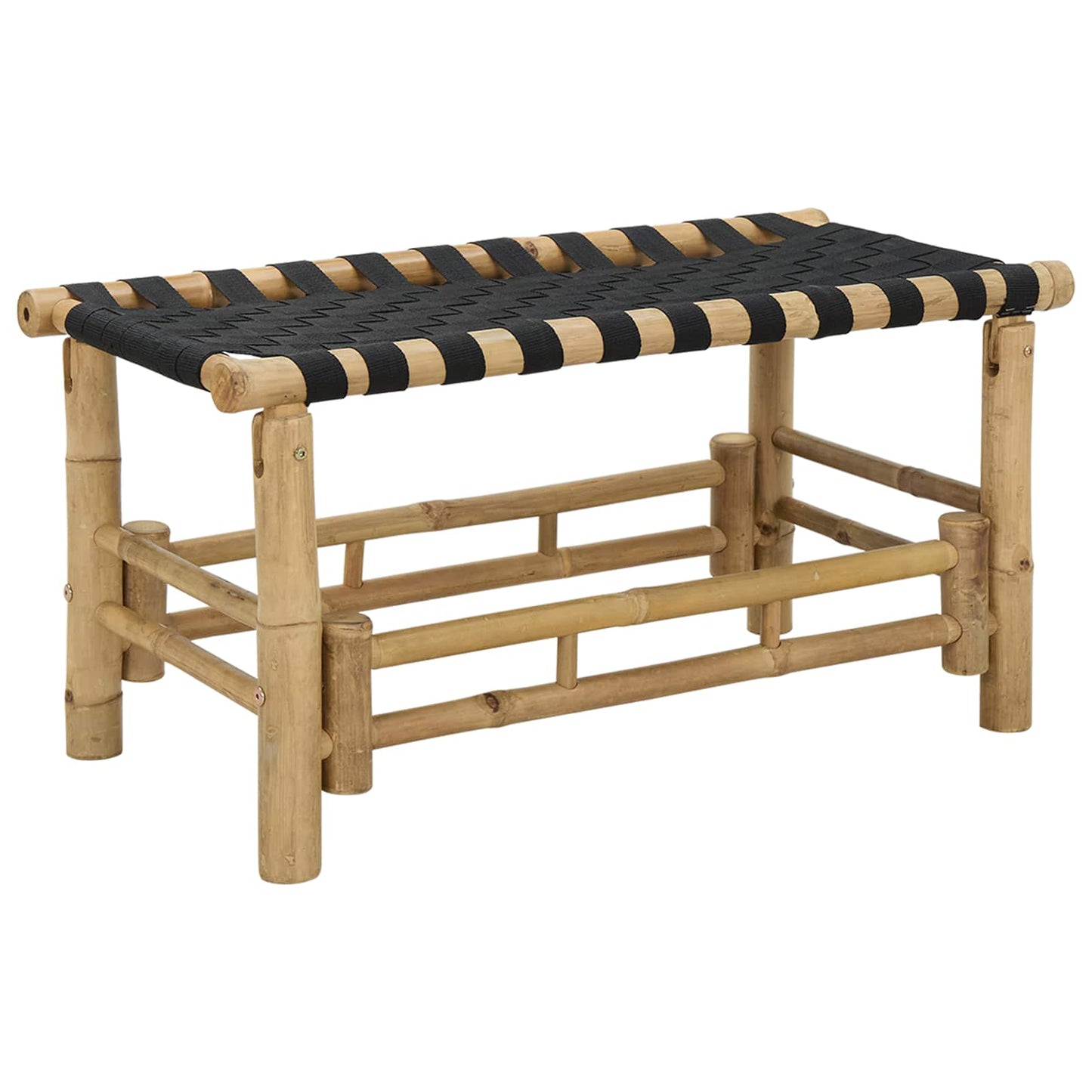 Garden Bench 80 x 38 x 40 cm Bamboo Natural Rectangular