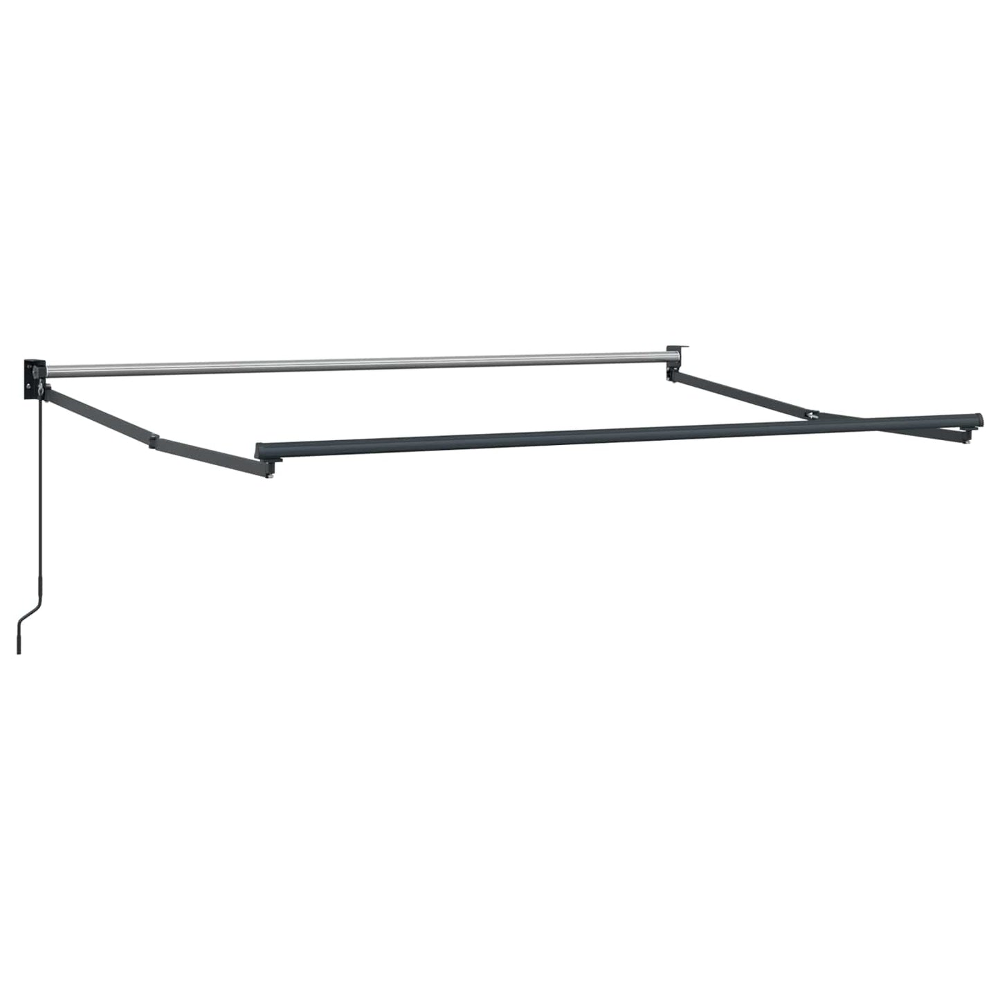 Manual Retractable Awning Frame Anthracite 3 x 2 m Aluminium
