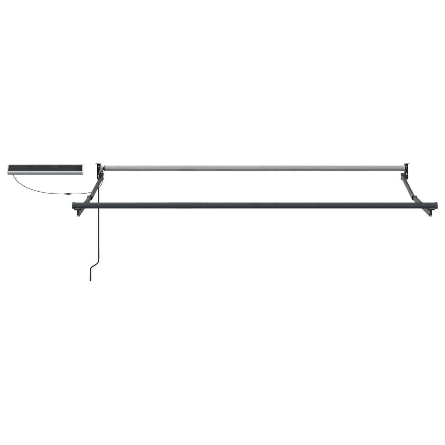 Electric Retractable Awning Frame Anthracite 3.5 x 2 m
