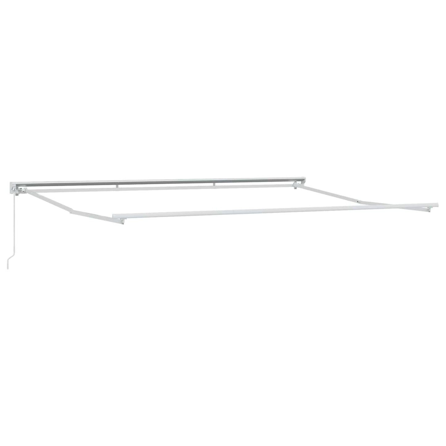 Manual Awning Frame Adjustable White 4.5 x 3 m Steel