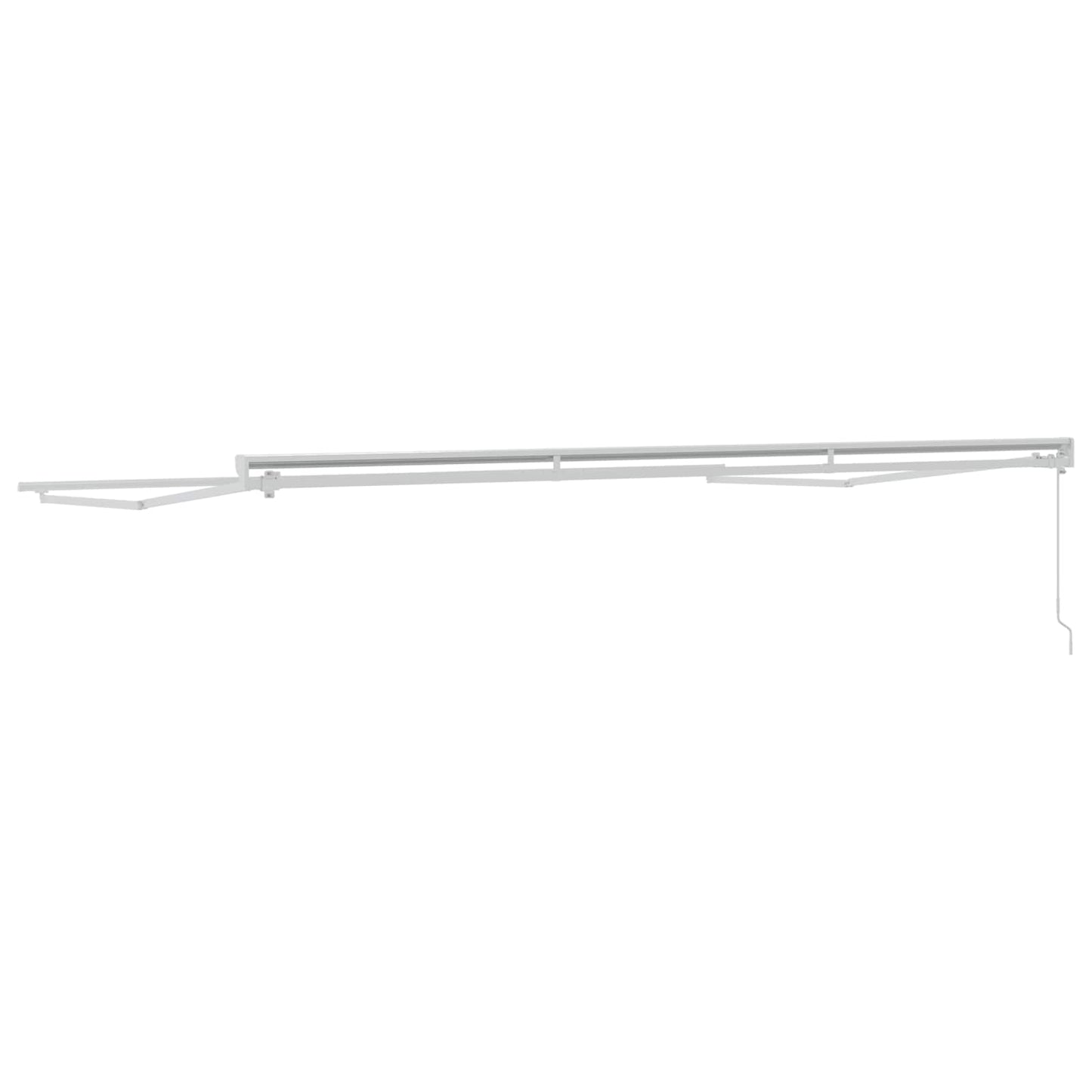 Manual Awning Frame Adjustable White 4.5 x 3.5 m Steel