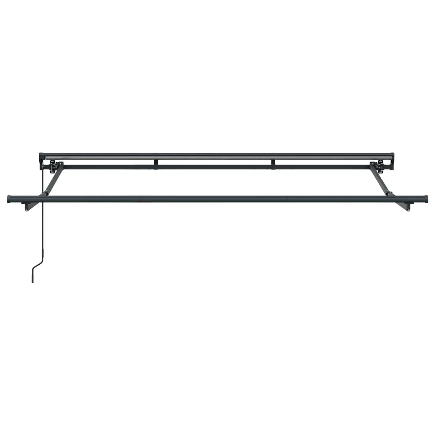 Manual Awning Frame Adjustable Anthracite 3.5 x 2 m Steel