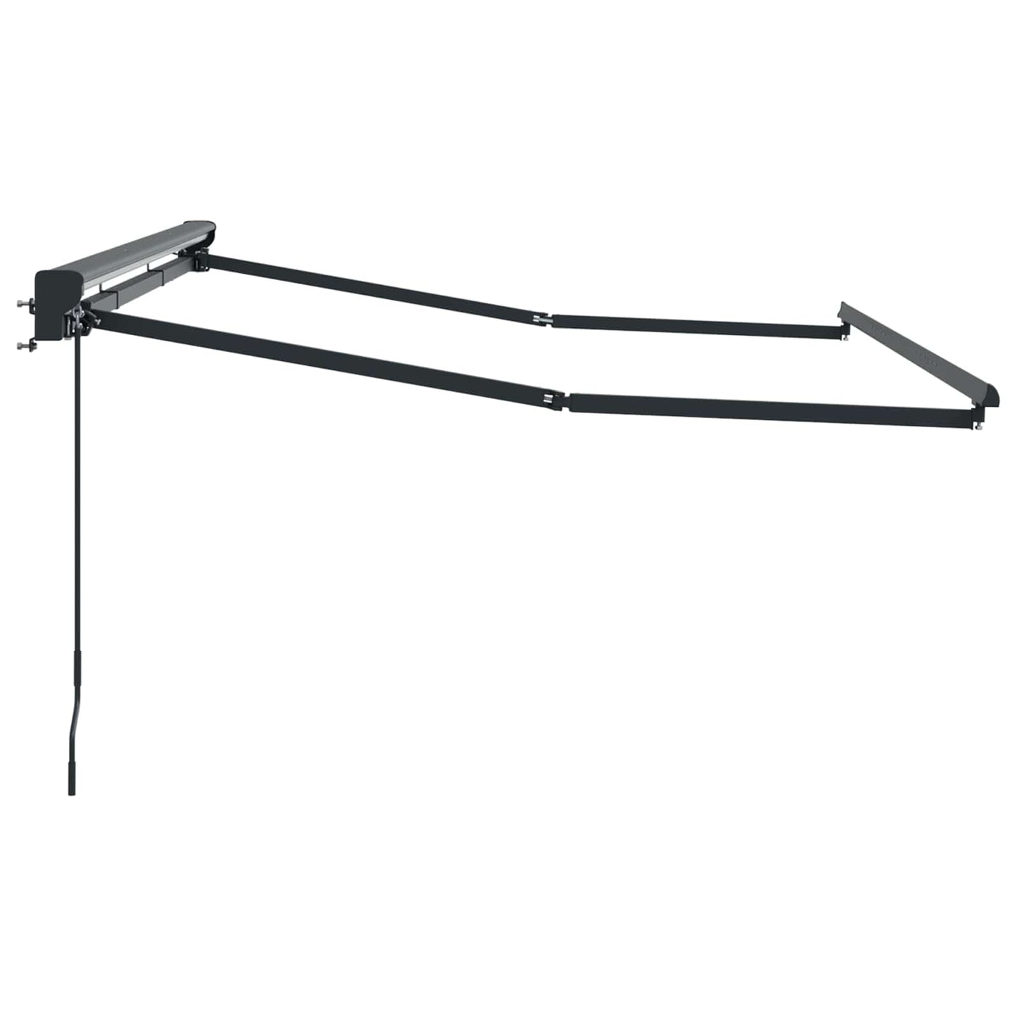 Manual Awning Frame Adjustable Anthracite 3.5 x 2 m Steel