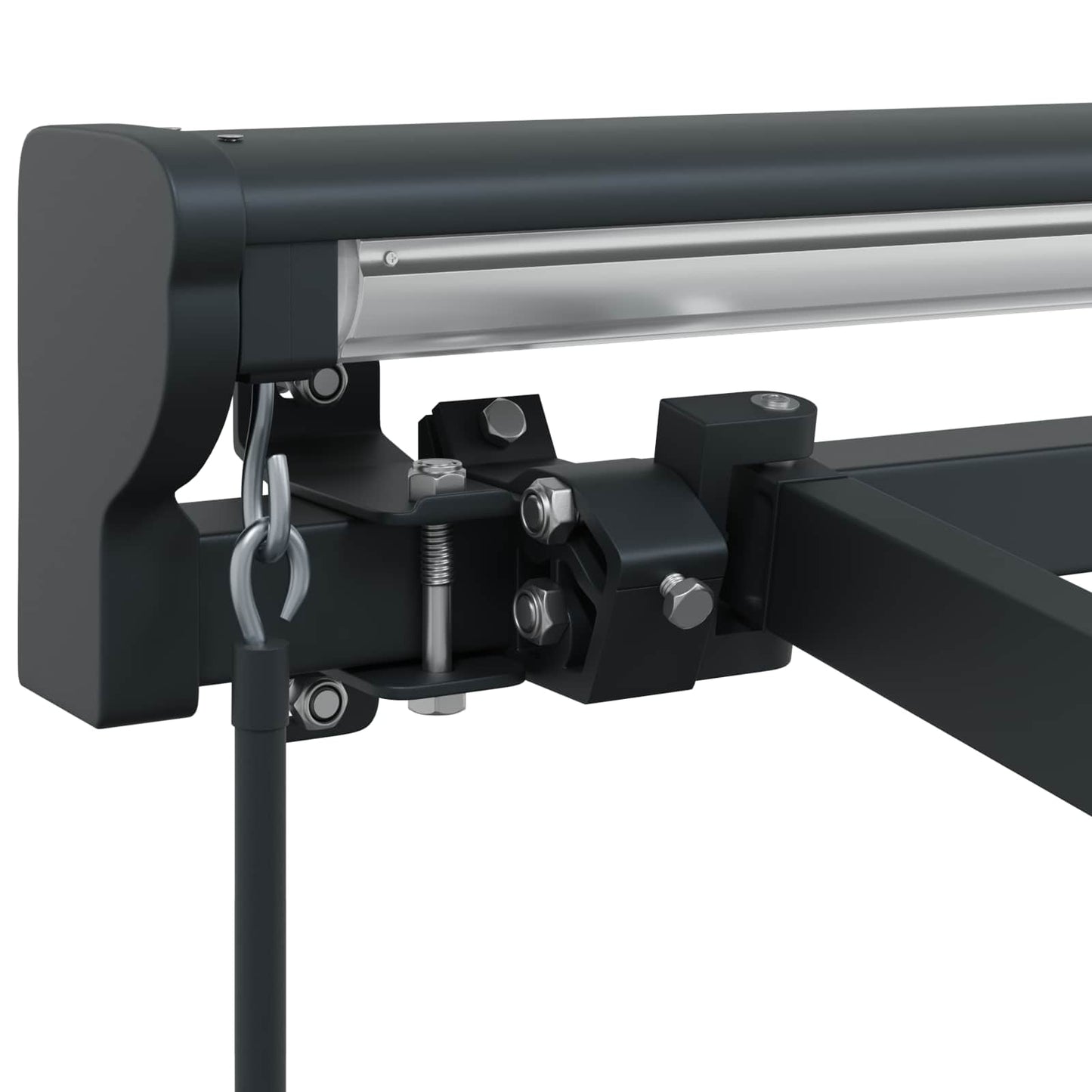 Manual Awning Frame Adjustable Anthracite 4.5 x 3.5 m Steel