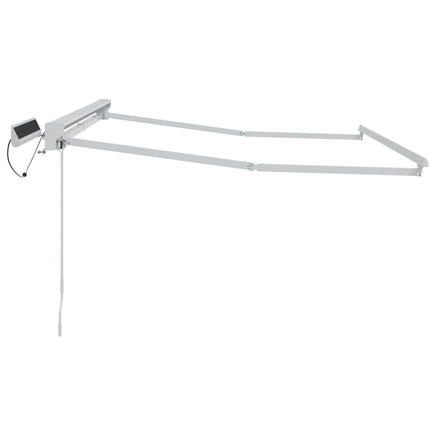 Electric Retractable Awning Frame White 3 x 2 m Steel