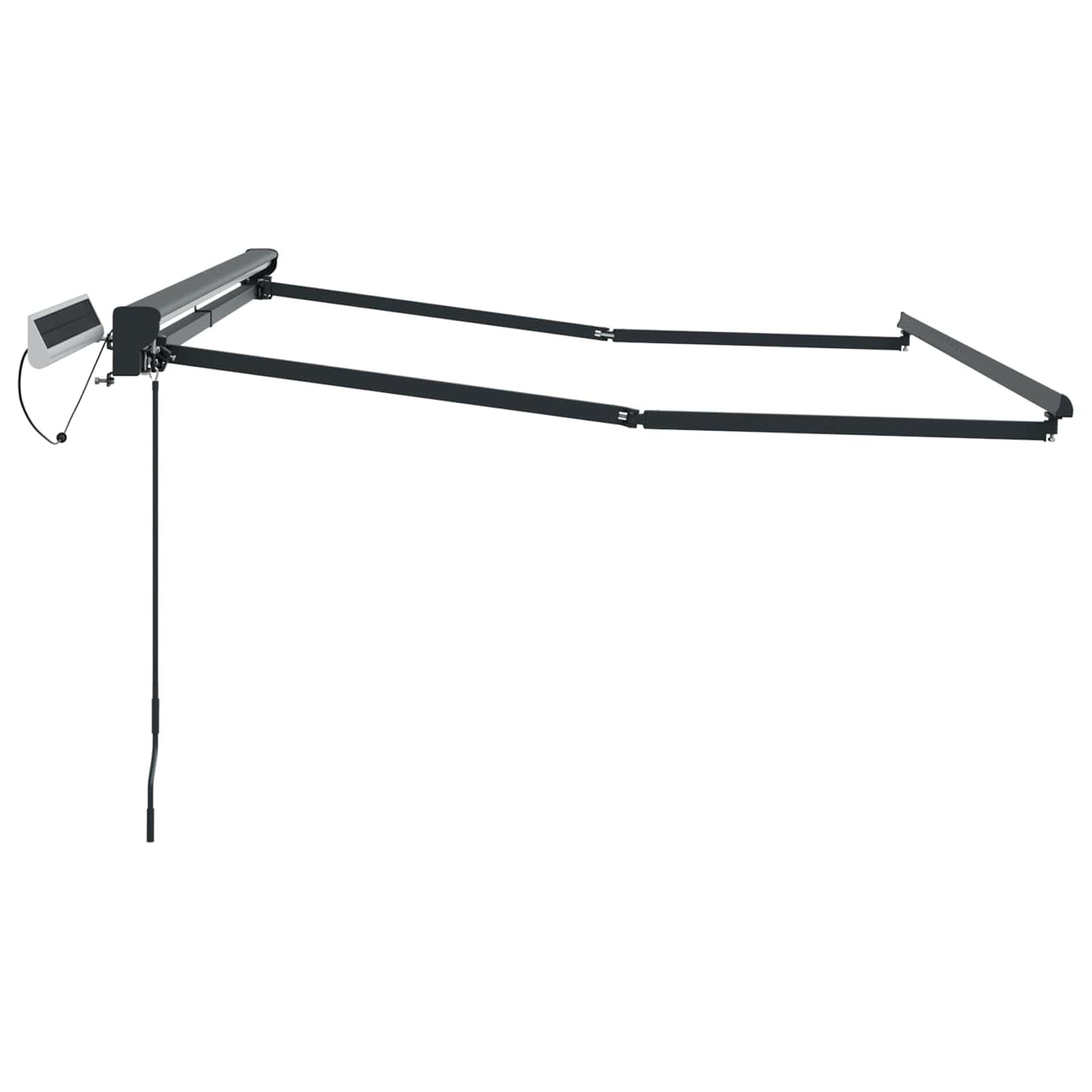 Electric Retractable Awning Frame Anthracite 3.5 x 2 m Steel