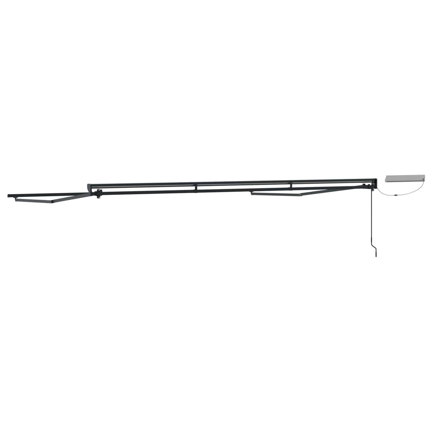 Electric Retractable Awning Frame Anthracite 4.5 x 3.5 m Steel