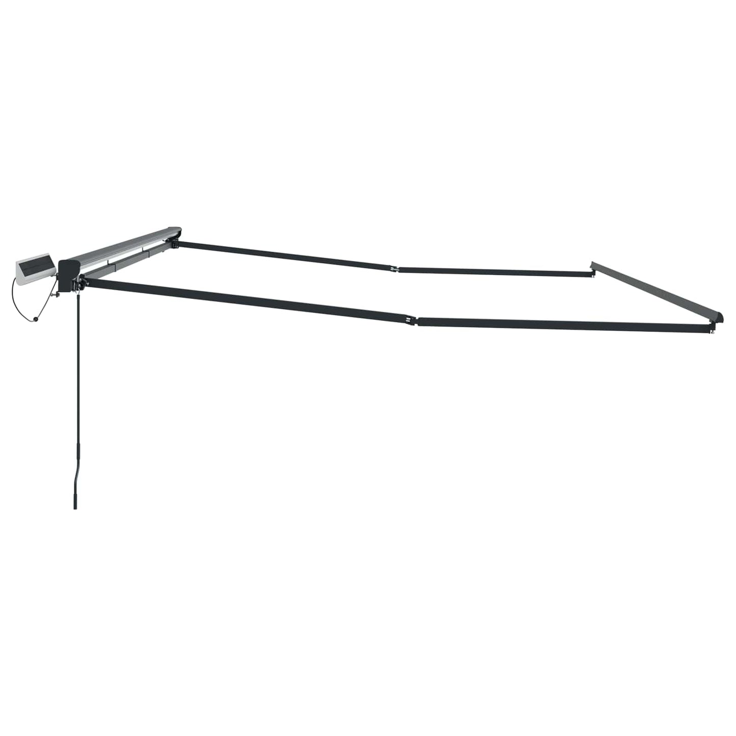 Electric Retractable Awning Frame Anthracite 5 x 3.5 m Steel