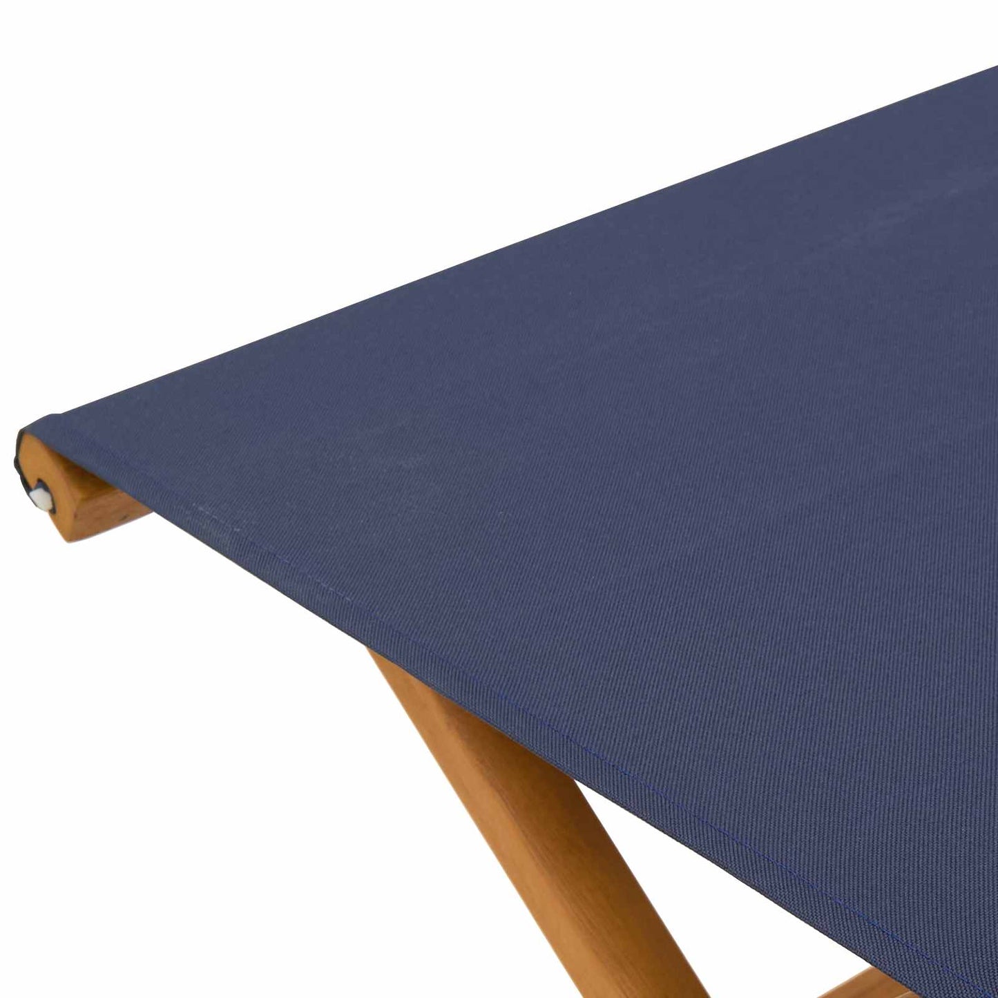 Deck Chair 2 pcs Solid Eucalyptus Wood Blue