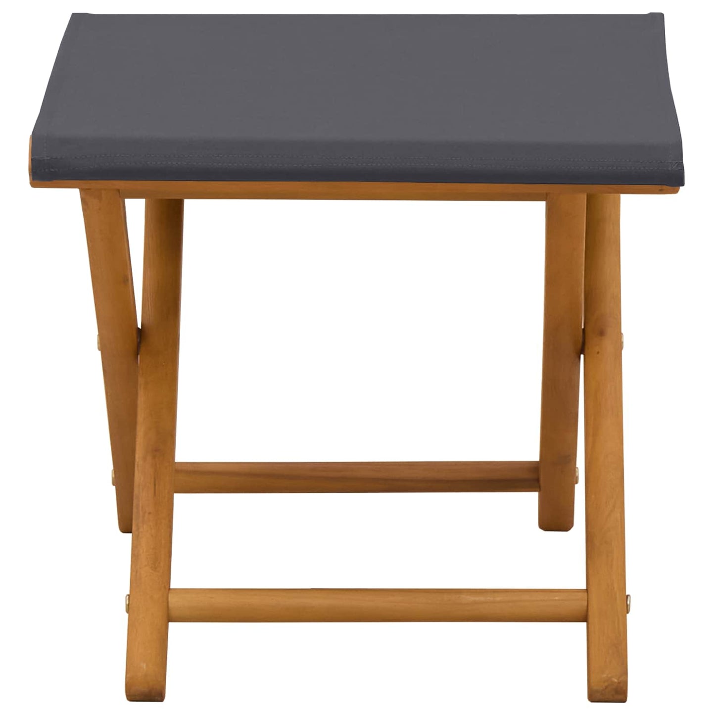 Deck Chair 2 pcs Solid Eucalyptus Wood Grey