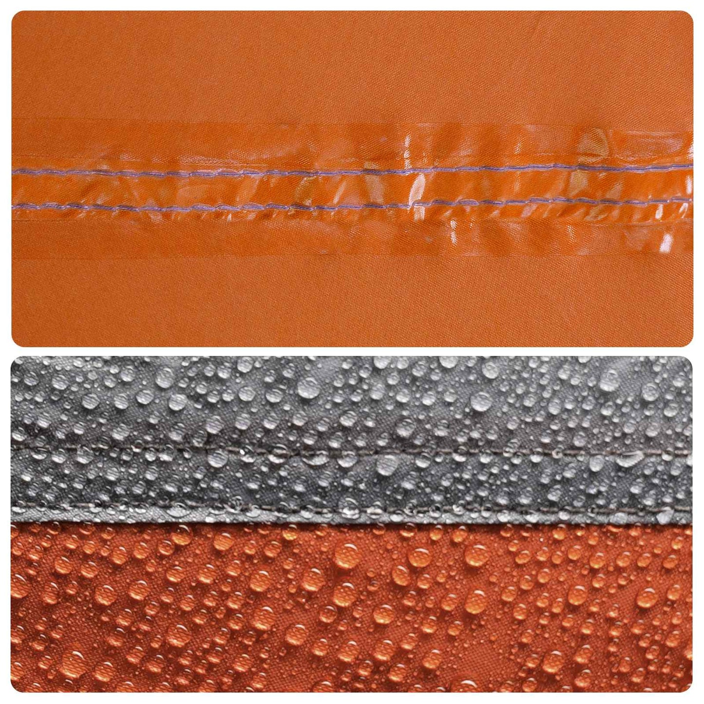 Cabin Tent Grey and Orange 300 x 210 x 156 cm Polyester