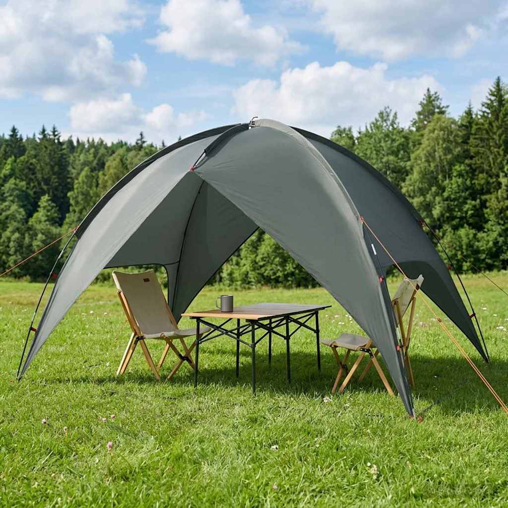 Camping Tent with Rainfly Water-resistant 3-Person Army Green