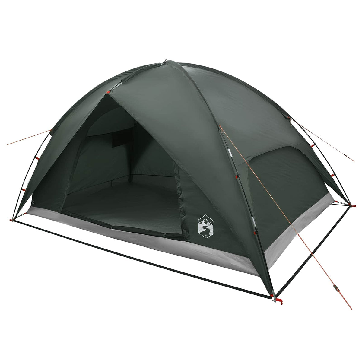 Camping Tent with Rainfly Water-resistant 5-Person Army Green
