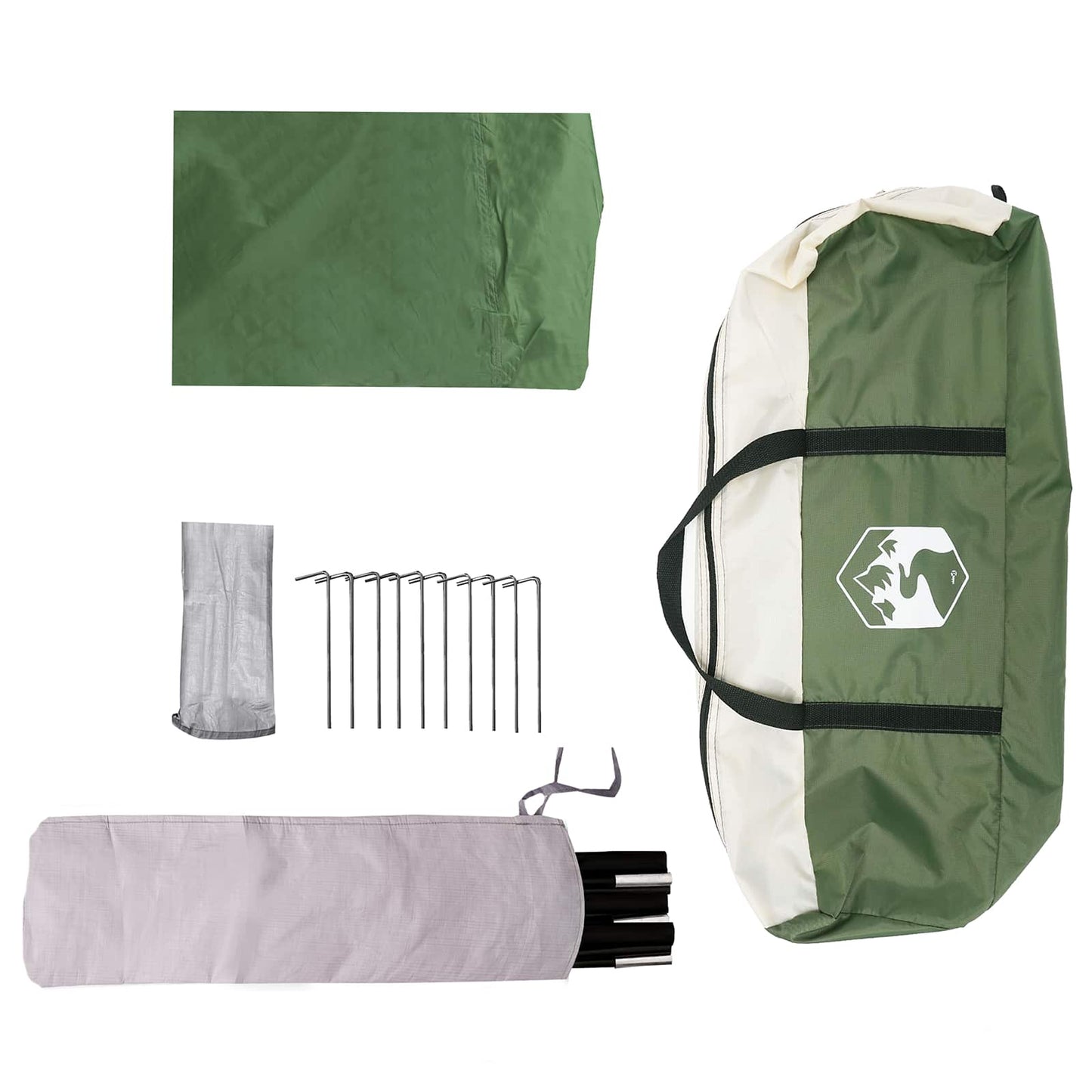 Tailgate Awning Water-resistant 405 x 280 x 220 cm Green