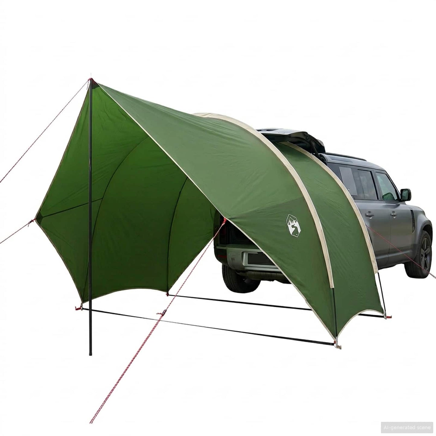 Tailgate Awning Water-resistant 405 x 280 x 220 cm Green
