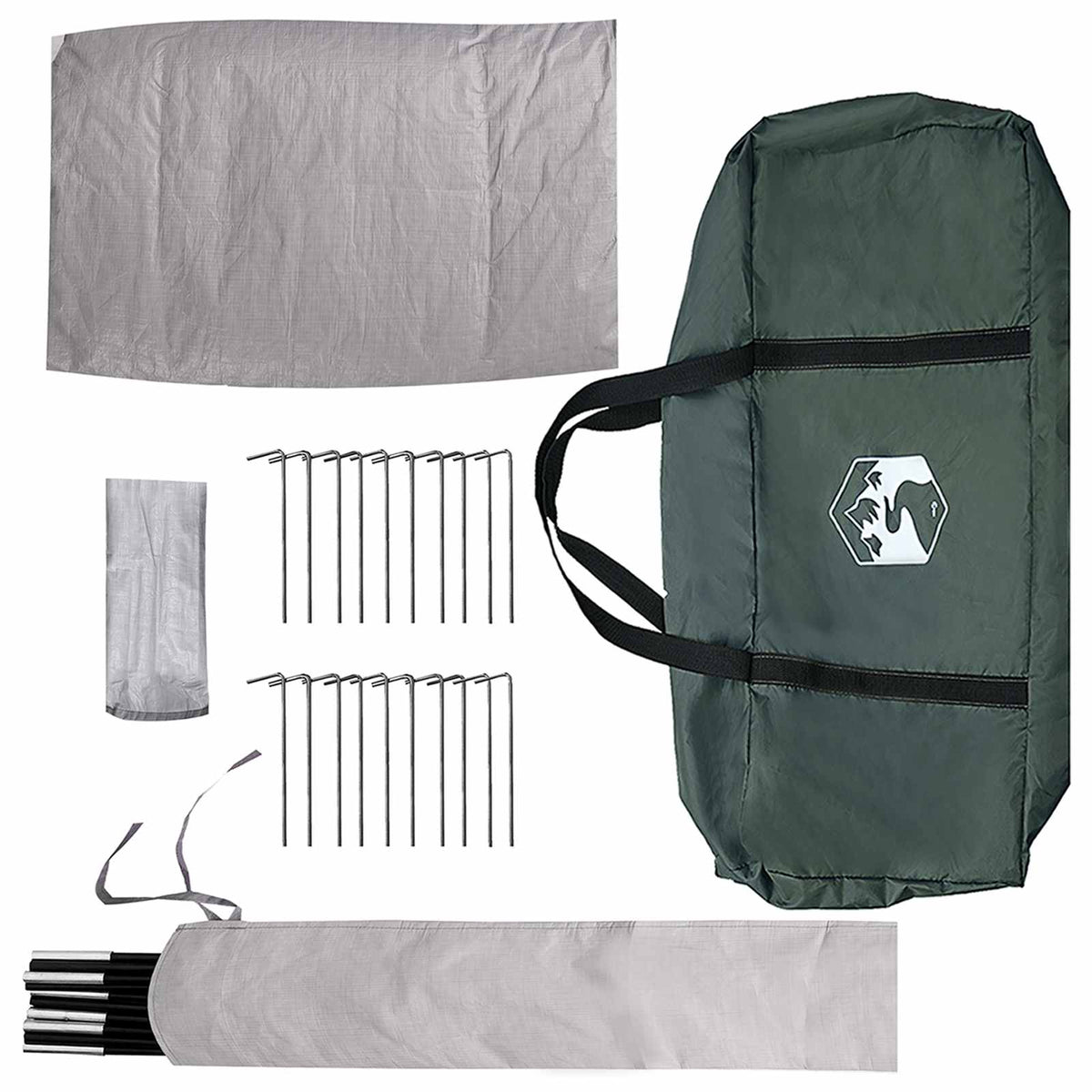 Tipi Tent 6.0-Person Army green Polyester and Steel