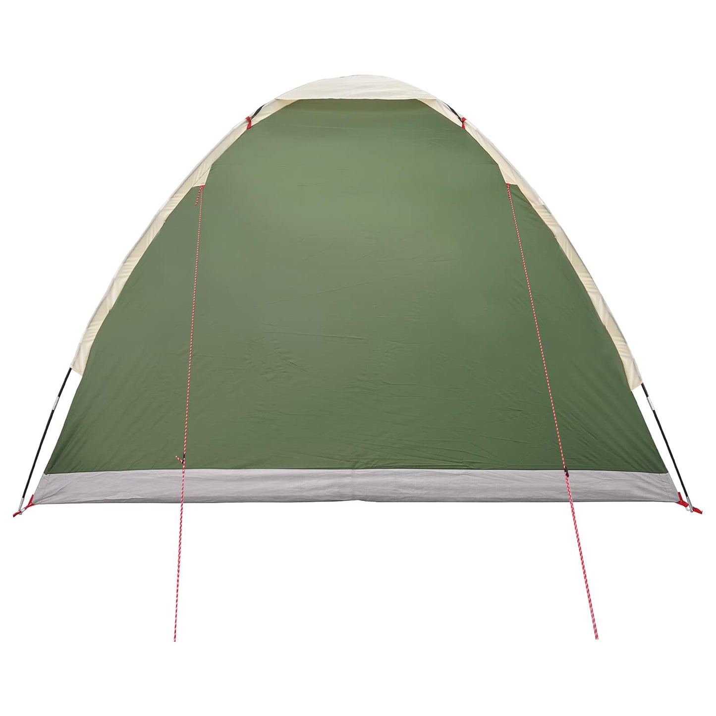 Camping Tent 4-Person Green Polyester and Steel