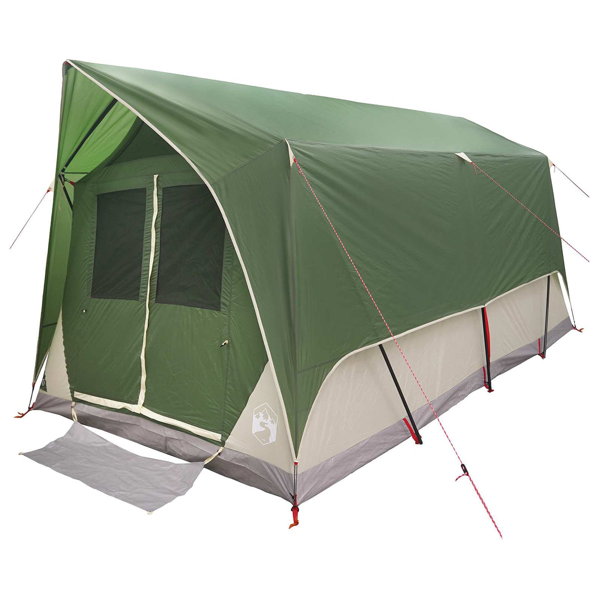 Tunnel Tent 8-Person Green Polyester and Steel
