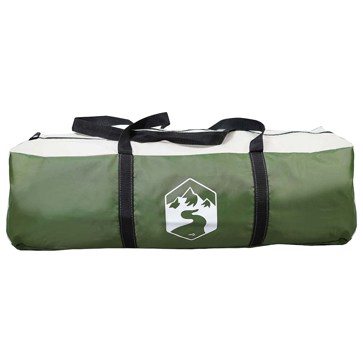 Tunnel Tent 10-Person Green Polyester and Steel