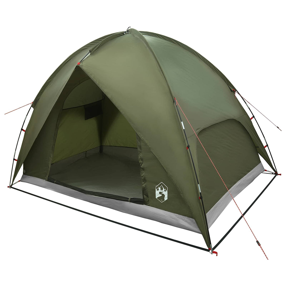 Camping Tent with Rainfly Water-resistant 3-Person Olive Green