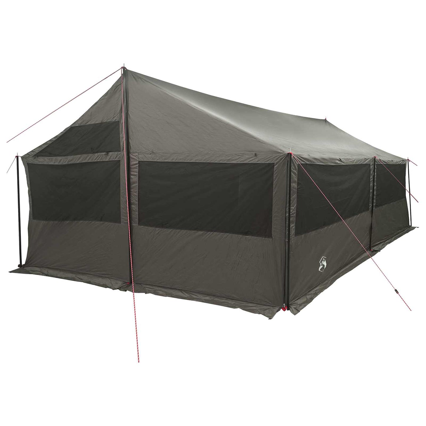 Family Tent Brown grey 600 x 400 x 268 cm Polyester and Steel