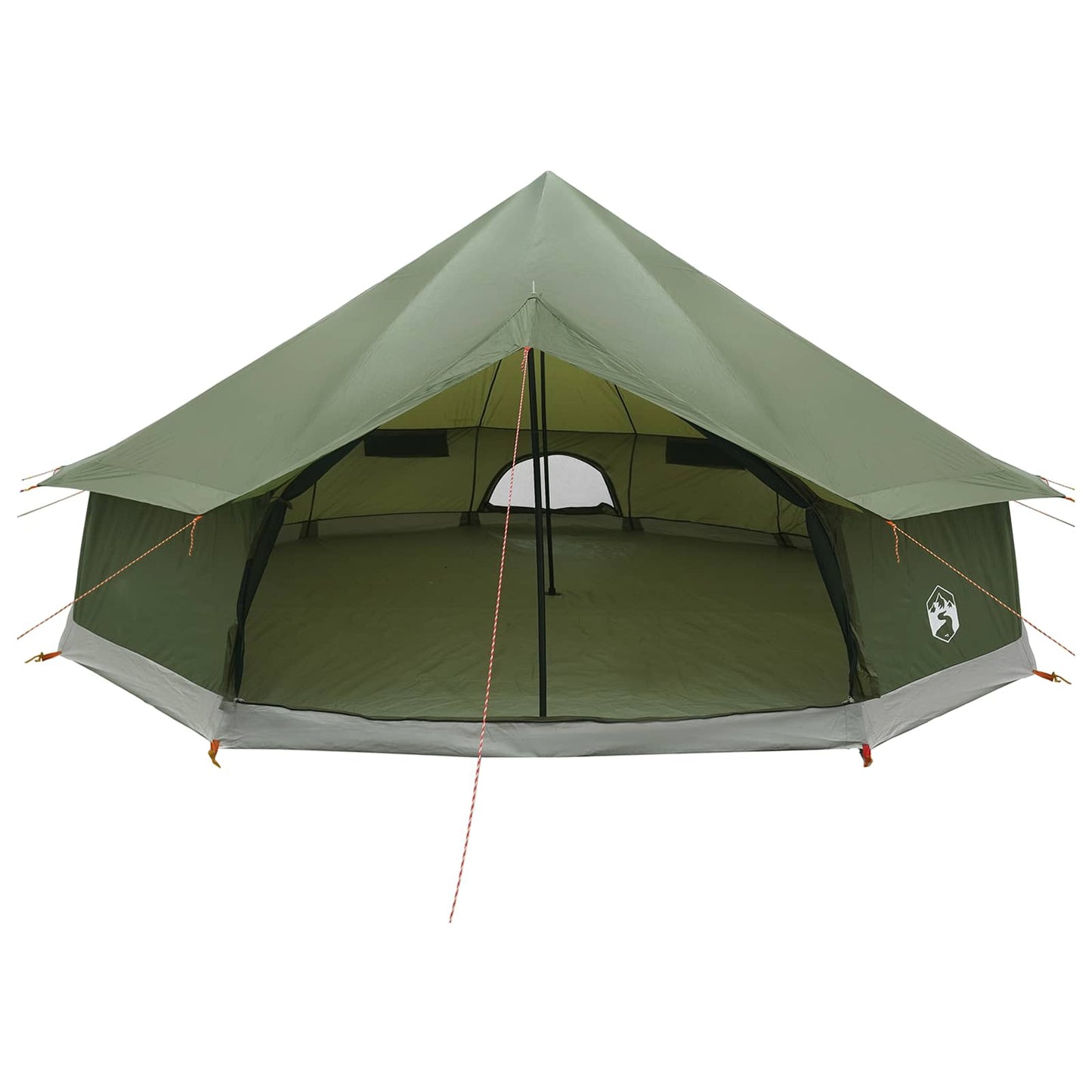 Tipi Tent 12-Person Olive Green Polyester and Steel