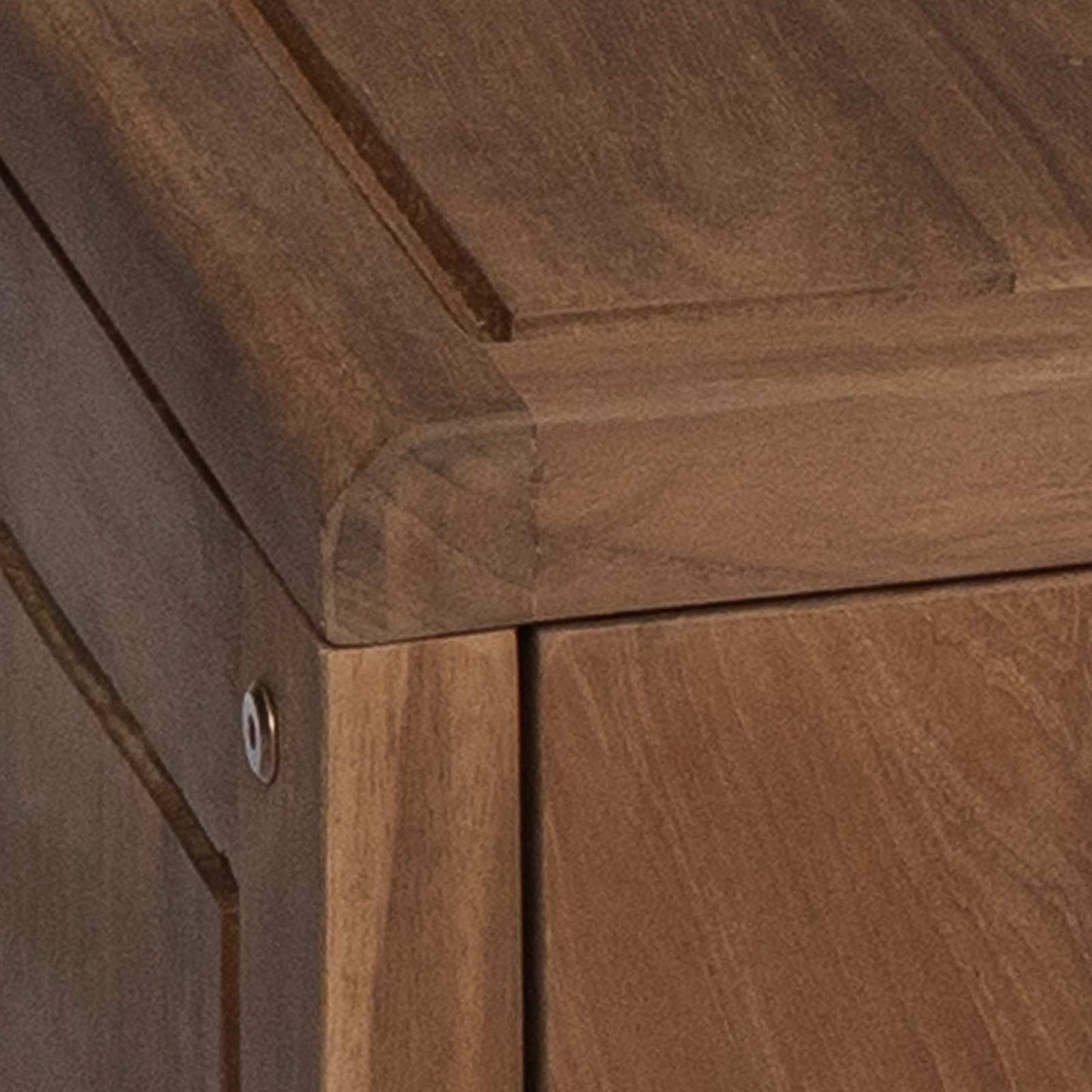 Bathroom Side Cabinet Natural 25 x 25 x 100 cm Solid Teak Wood