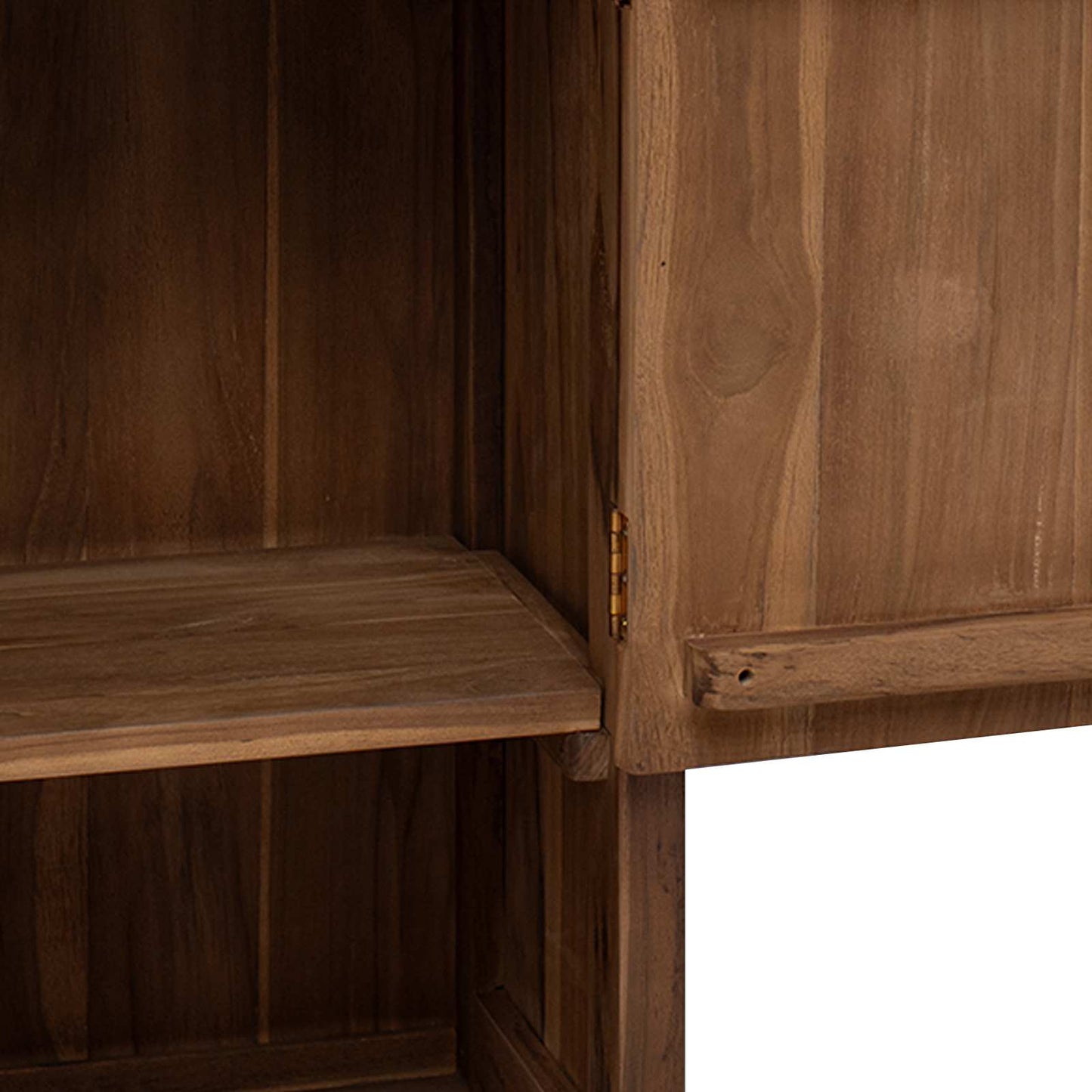 Bathroom Side Cabinet Natural 45 x 30 x 70 cm Solid Teak Wood