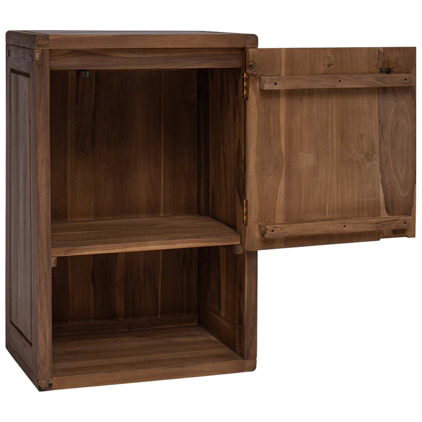 Bathroom Side Cabinet Natural 45 x 30 x 70 cm Solid Teak Wood
