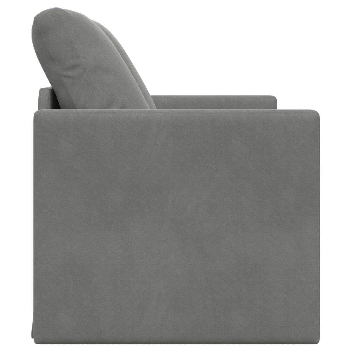 Folding Sofa Bed Dark Grey 122 x 70 x 60 cm Velvet