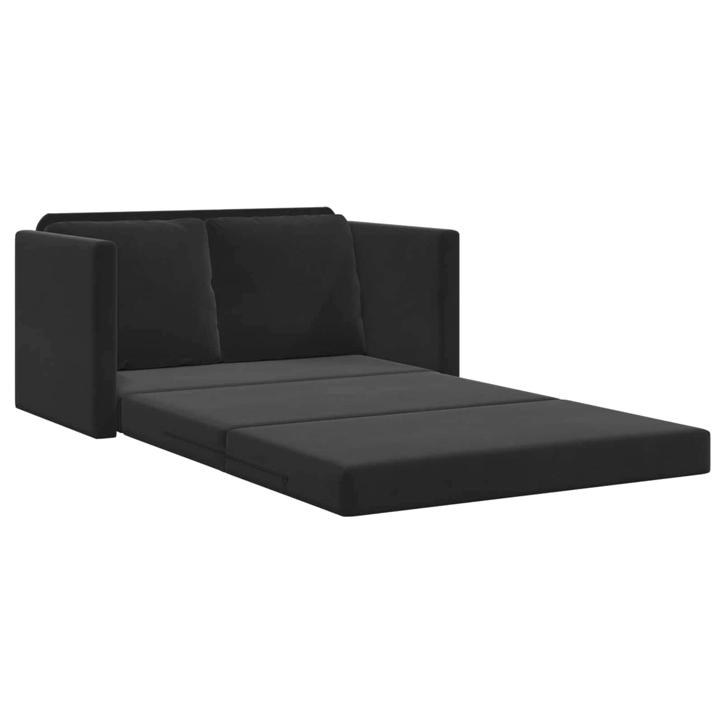 Folding Sofa Bed Black 122 x 70 x 60 cm Velvet