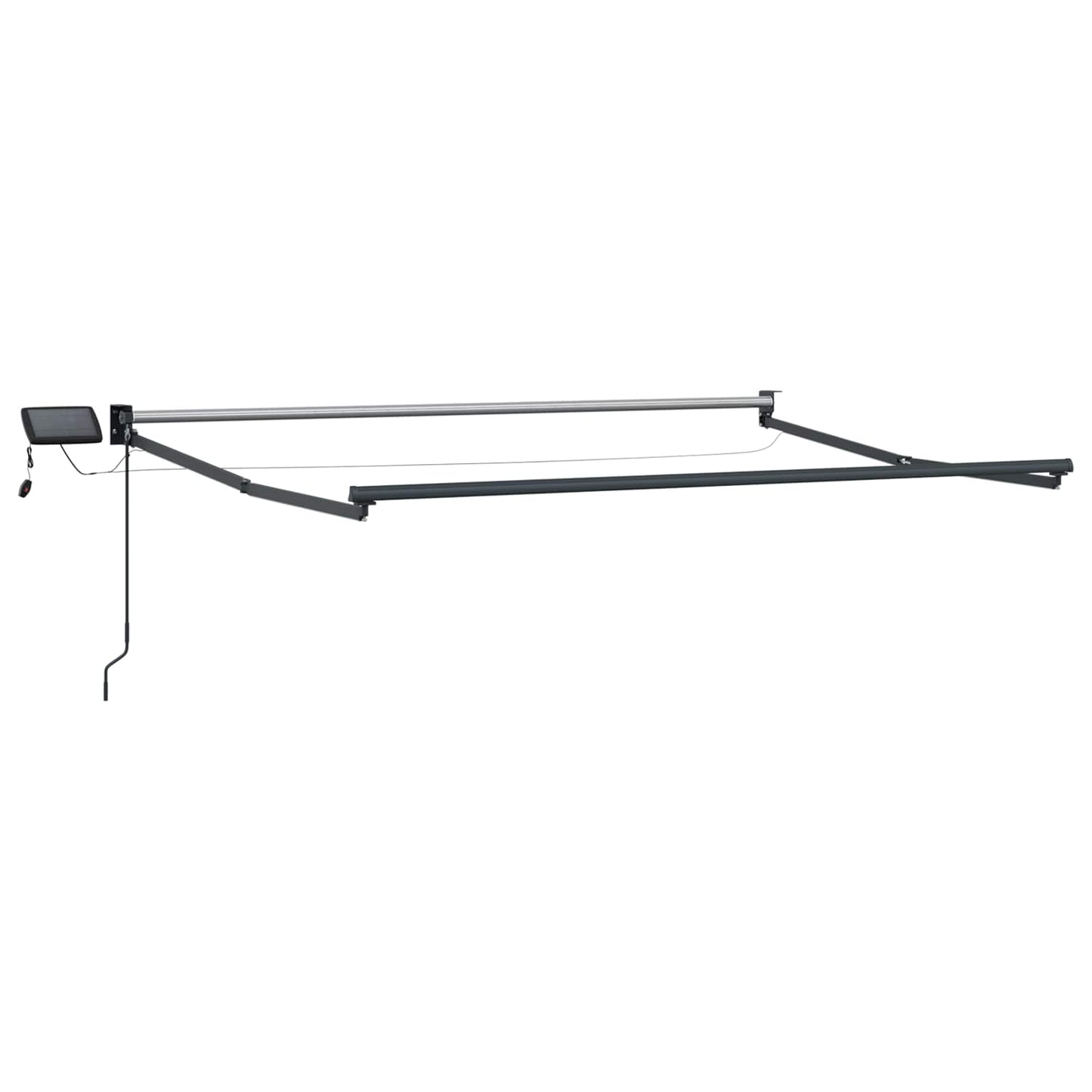 Manual Retractable Awning with LEDs 3.5 x 2.5 m
