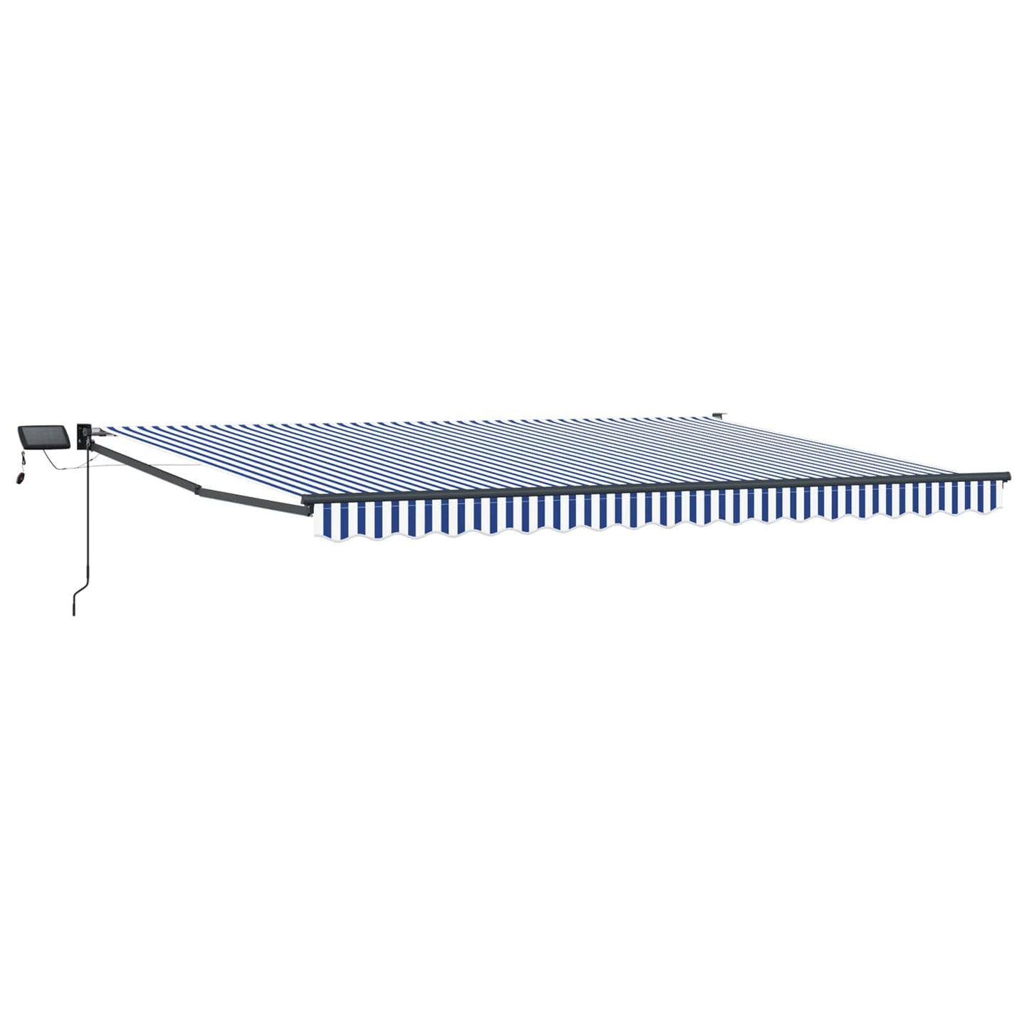 Manual Retractable Awning with LEDs 4.5 x 3 m