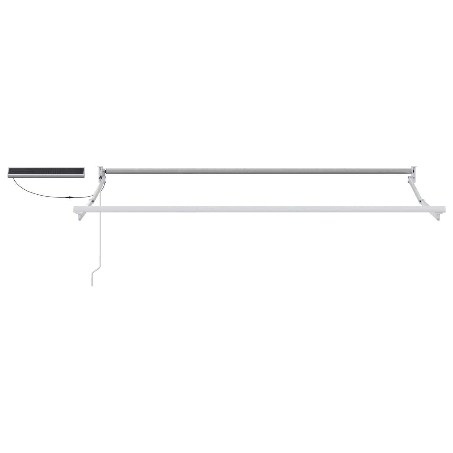 Electric Retractable Awning Blue and White 2.5 x 2 m