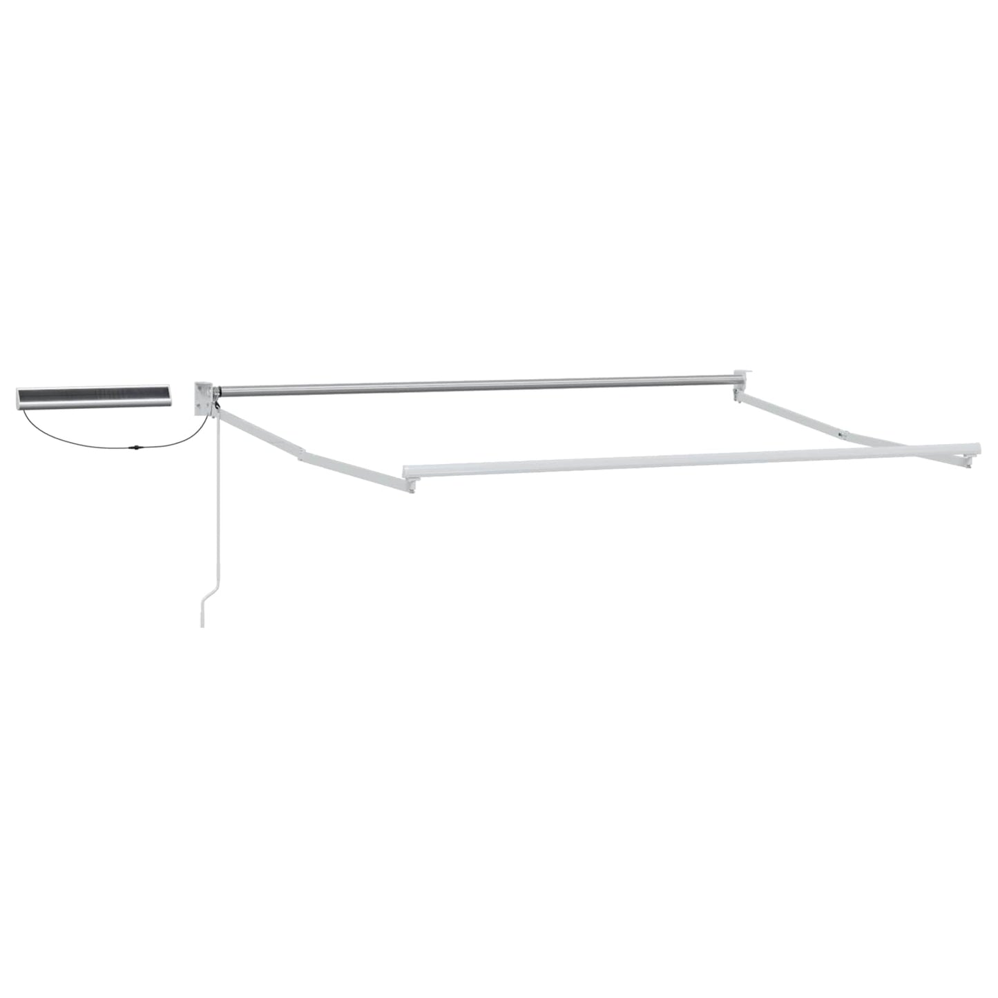 Electric Retractable Awning Burgundy and White 3 x 2 m