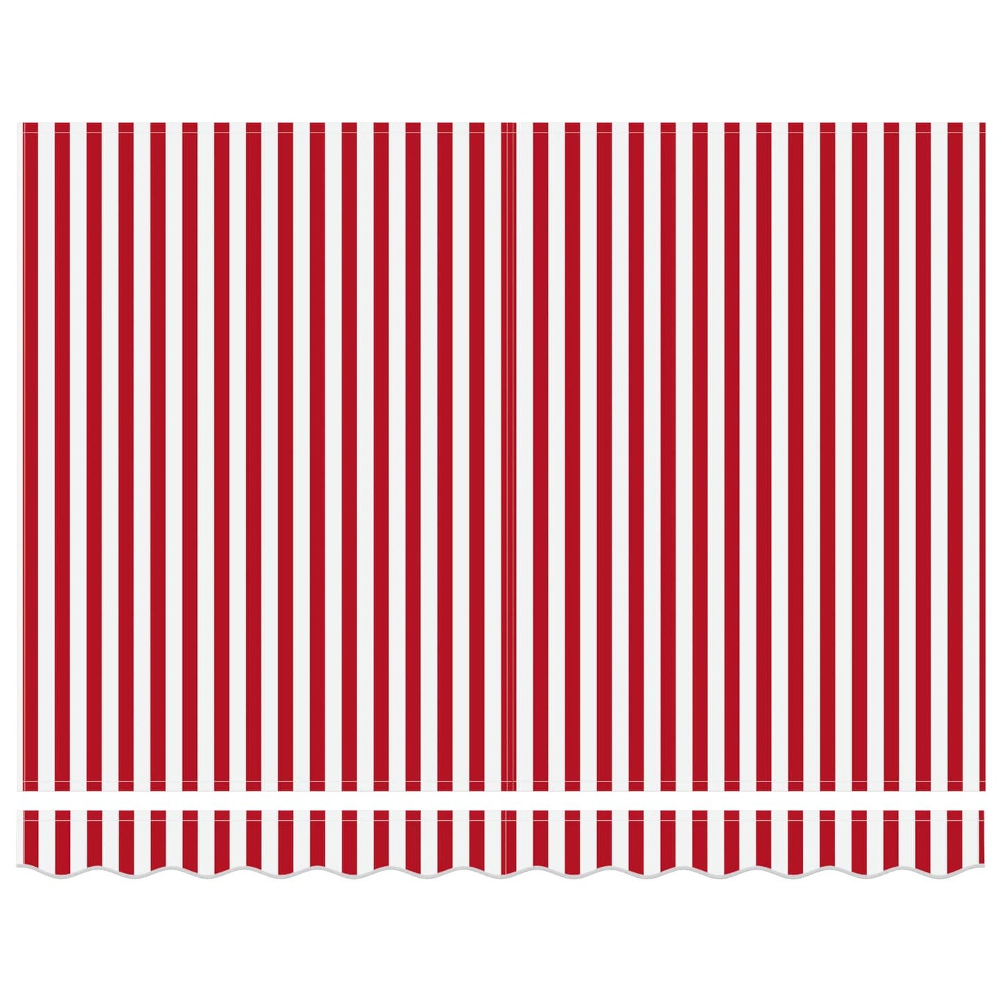 Electric Retractable Awning Red and white 3 x 2.5 m