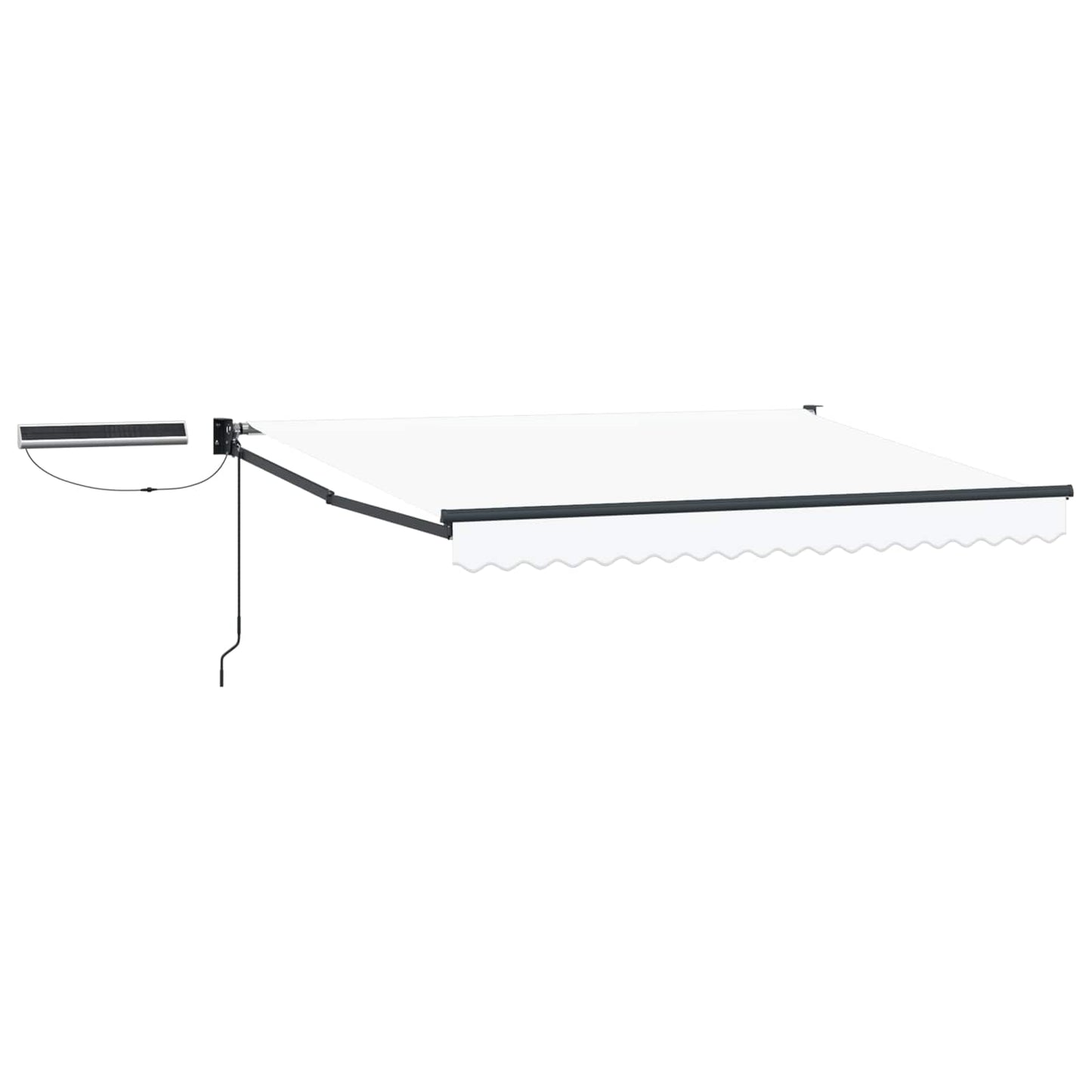 Electric Retractable Awning White and Anthracite 3 x 2.5 m