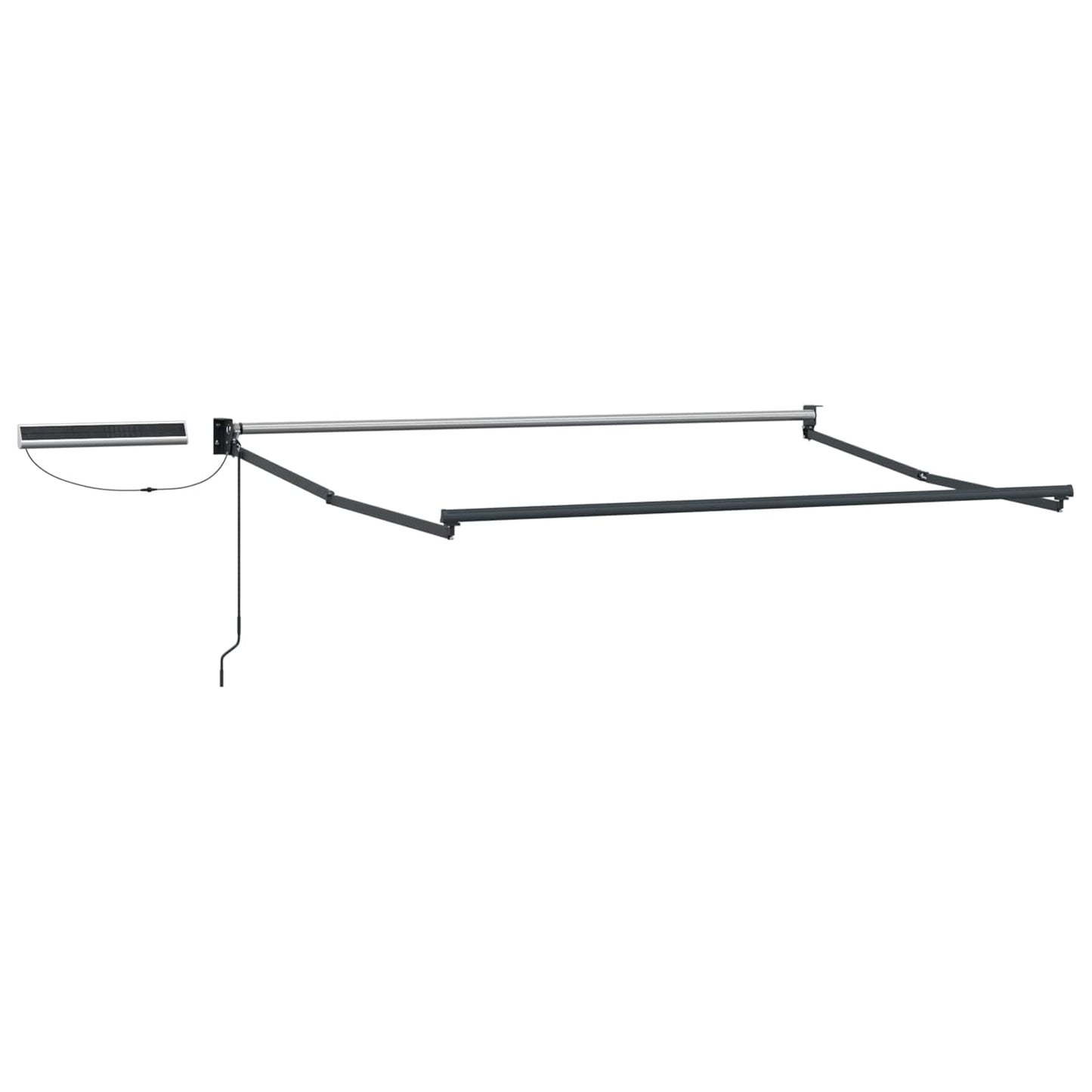 Electric Retractable Awning Black and Anthracite 3.5 x 2.5 m