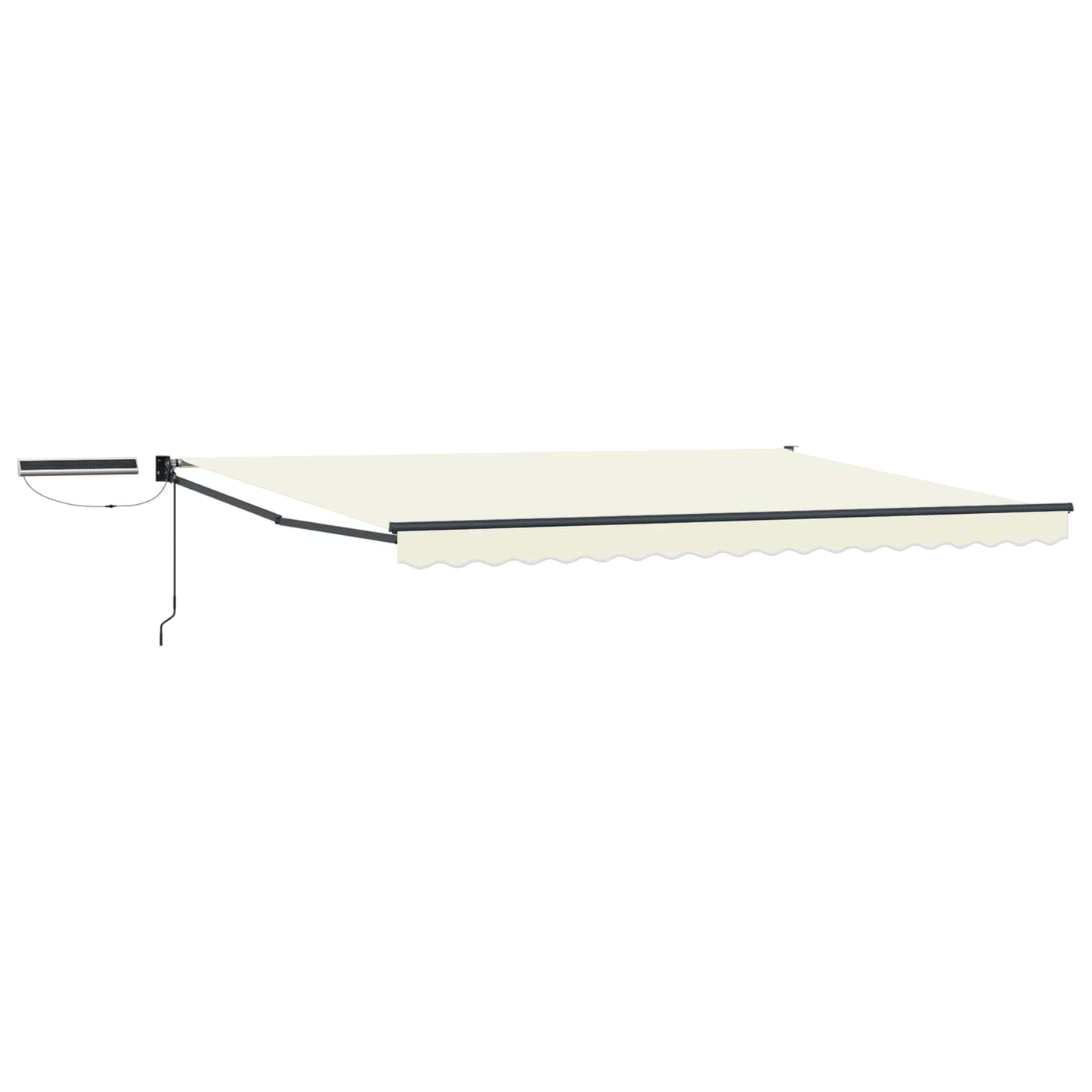 Electric Retractable Awning Cream and Anthracite 4 x 3 m