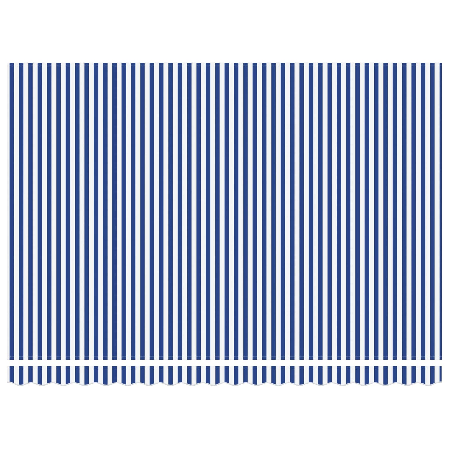 Manual Retractable Awning Blue and White 4 x 3 m
