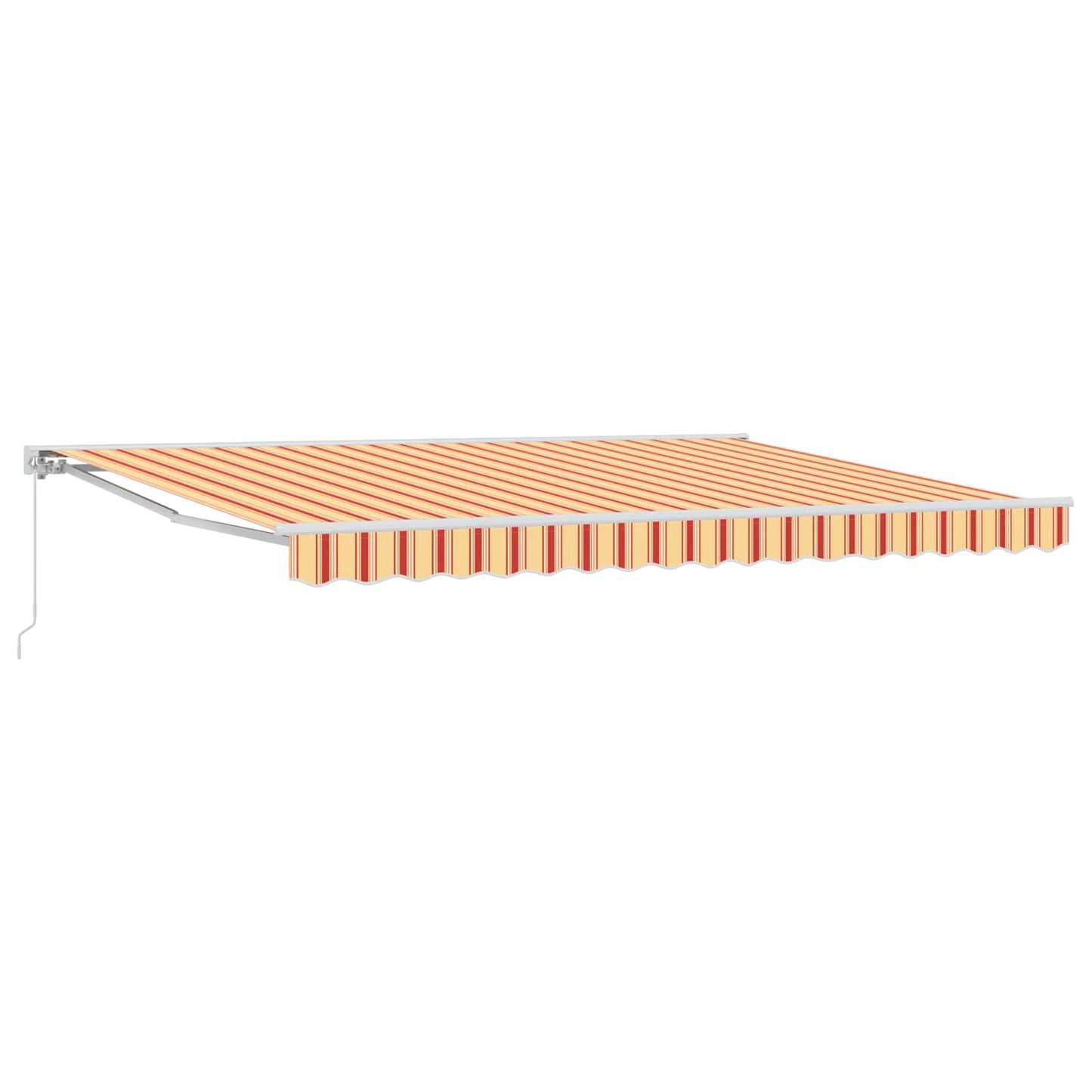 Manual Retractable Awning Yellow and Orange 4 x 3 m