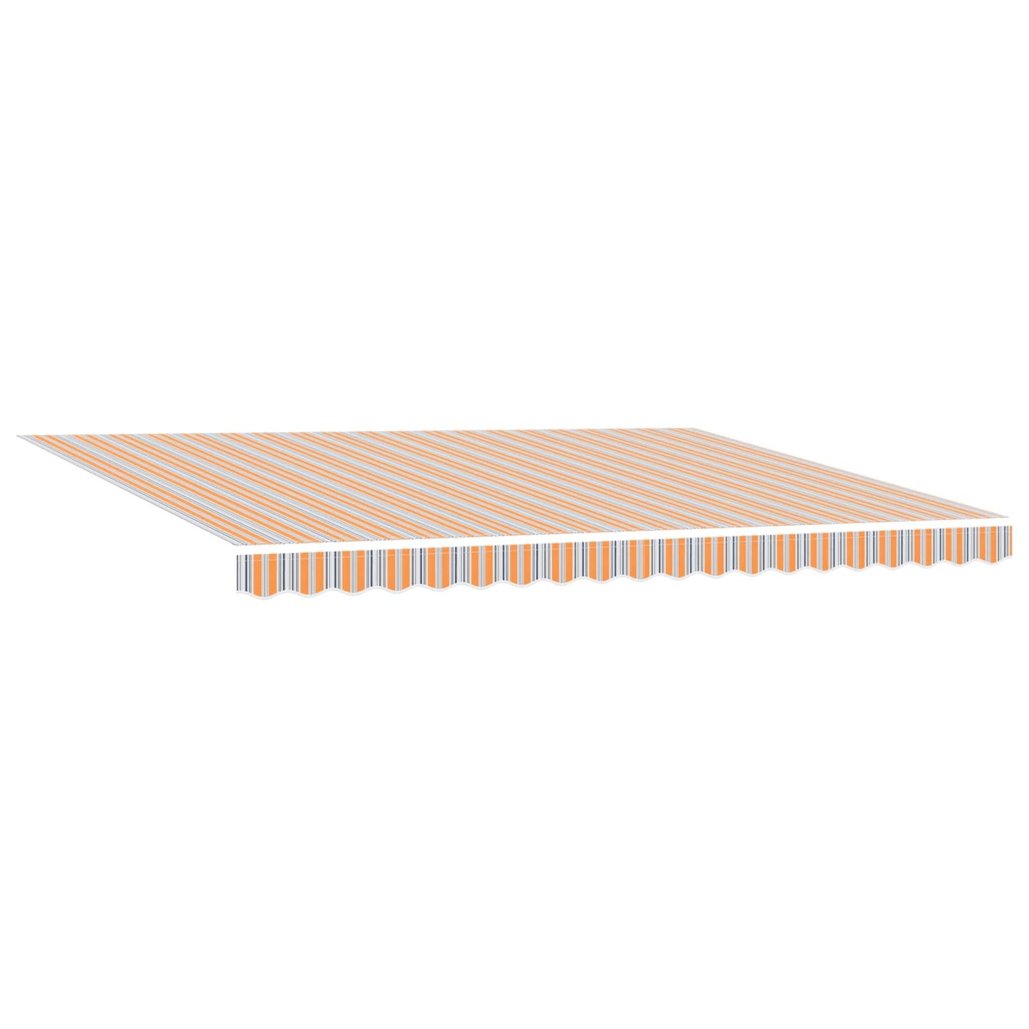 Manual Retractable Awning Orange, Grey, Blue and White 4 x 3 m