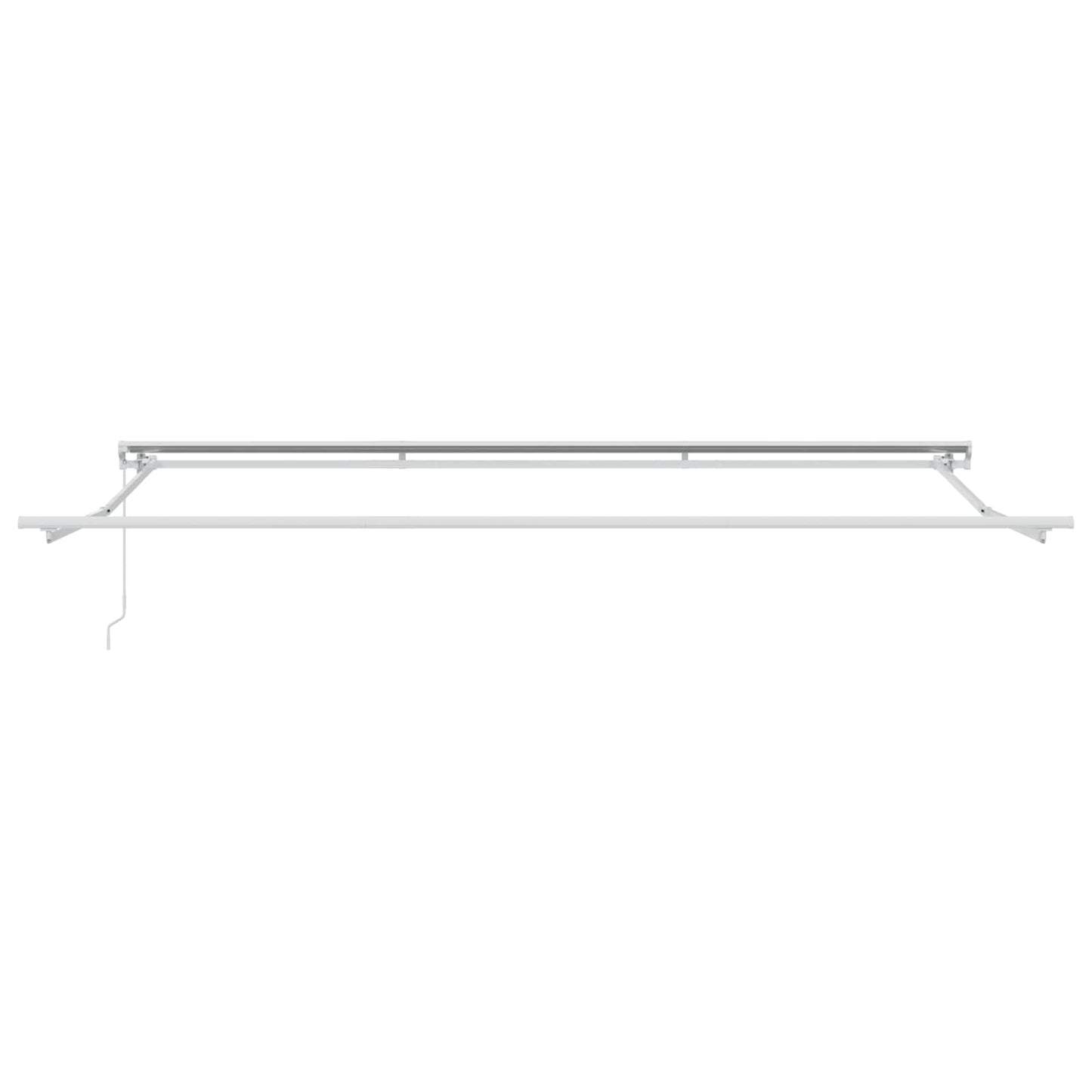 Manual Retractable Awning Anthracite and White 4 x 3.5 m