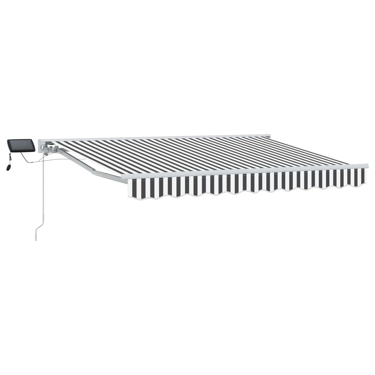 Manual Awning Frame with LEDs Anthracite and White 3 x 2.5 m