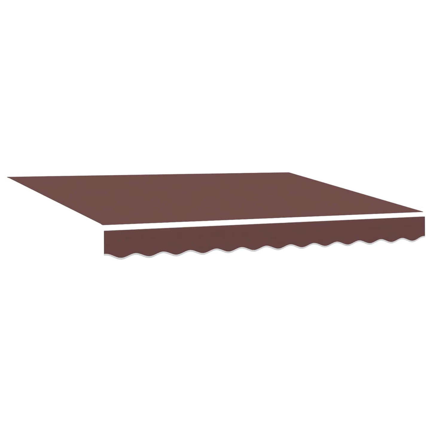 Manual Awning Frame with LEDs Brown and Anthracite 3.5 x 2 m