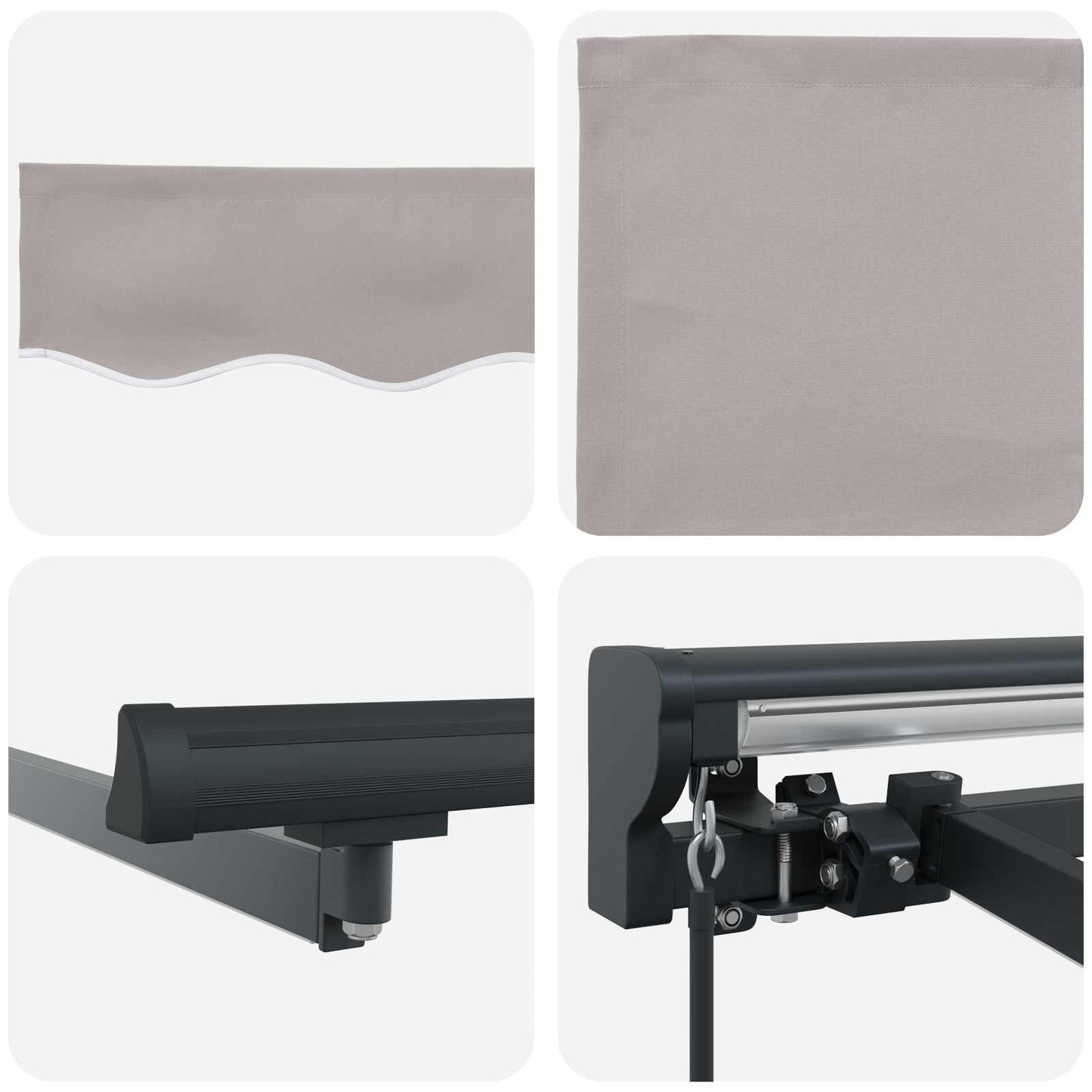 Manual Awning Frame with LEDs 3 x 2.5 m