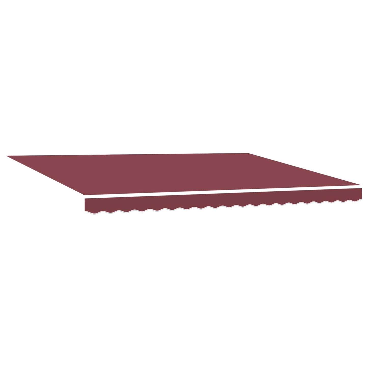 Manual Awning Frame with LEDs Burgundy and Anthracite 4 x 3 m