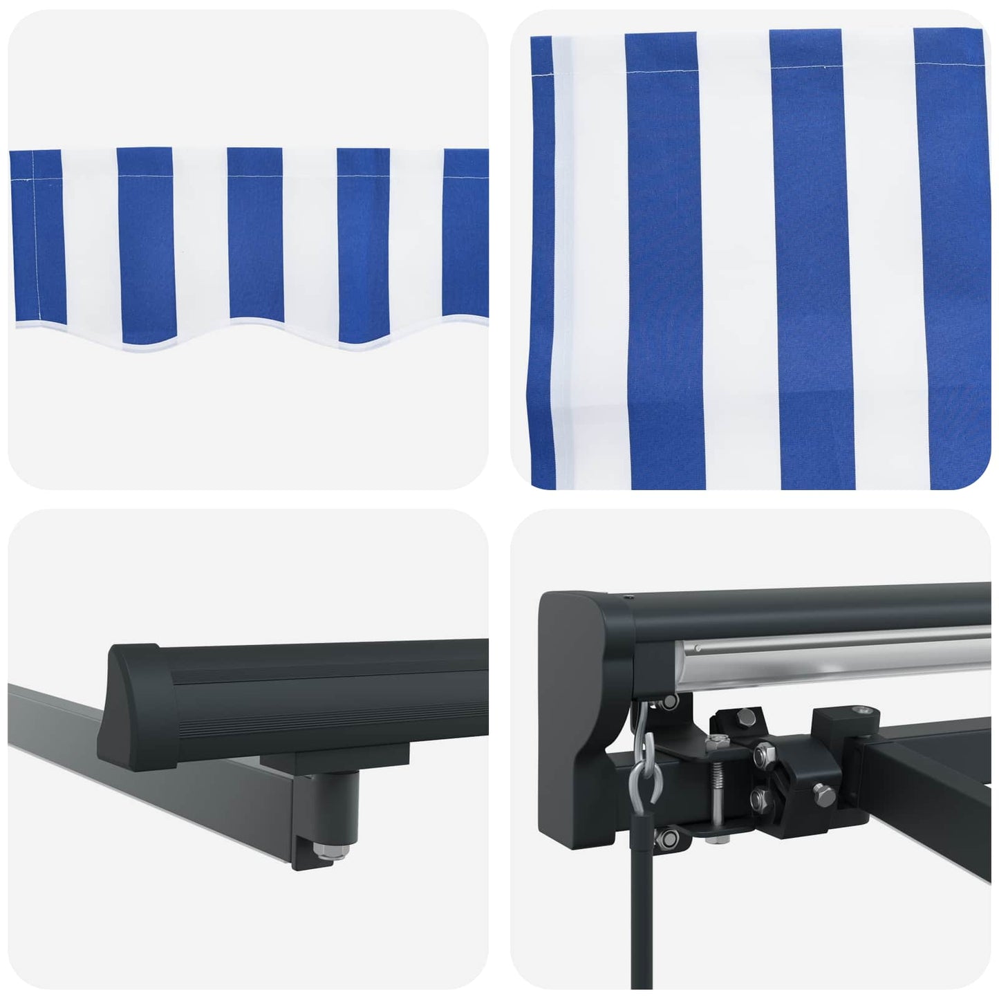 Manual Awning Frame with LEDs 4 x 3.5 m