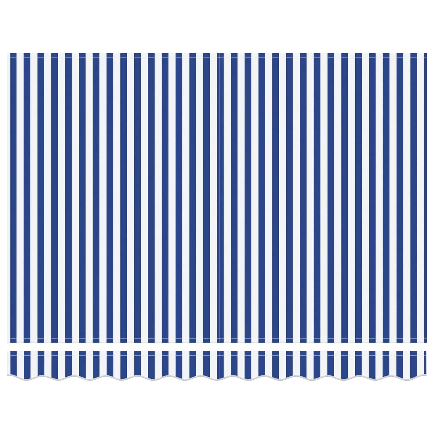 Electric Retractable Awning Blue and White 3.5 x 2 m